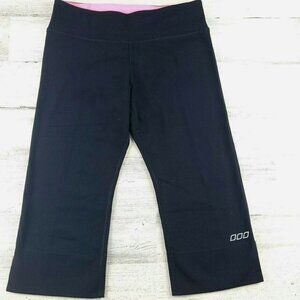 Lorna Jane Womens Black Cropped Leggings EUC